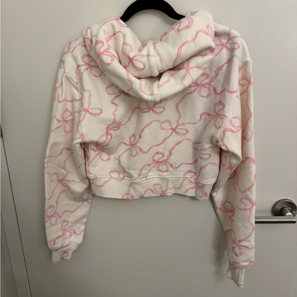 LoveShackFancy Pierra Cropped Zip Hoodie - Picture 4 of 5